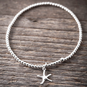 Silver bracelet Sea star