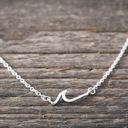 Silverhalsband liten våg