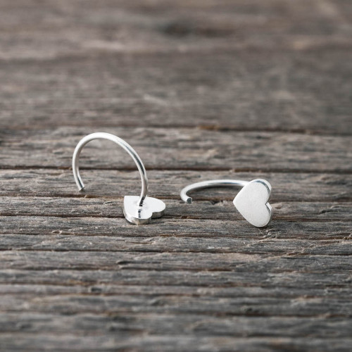 Silver earrings You Rock