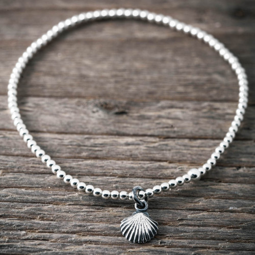 Silverarmband snäcka
