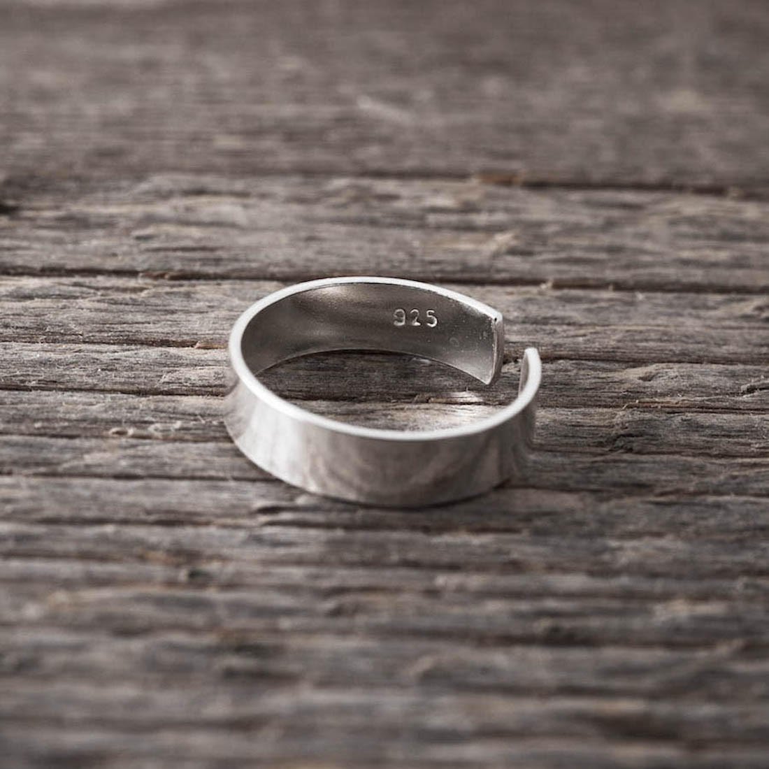 Silver ring- fingertipp flat