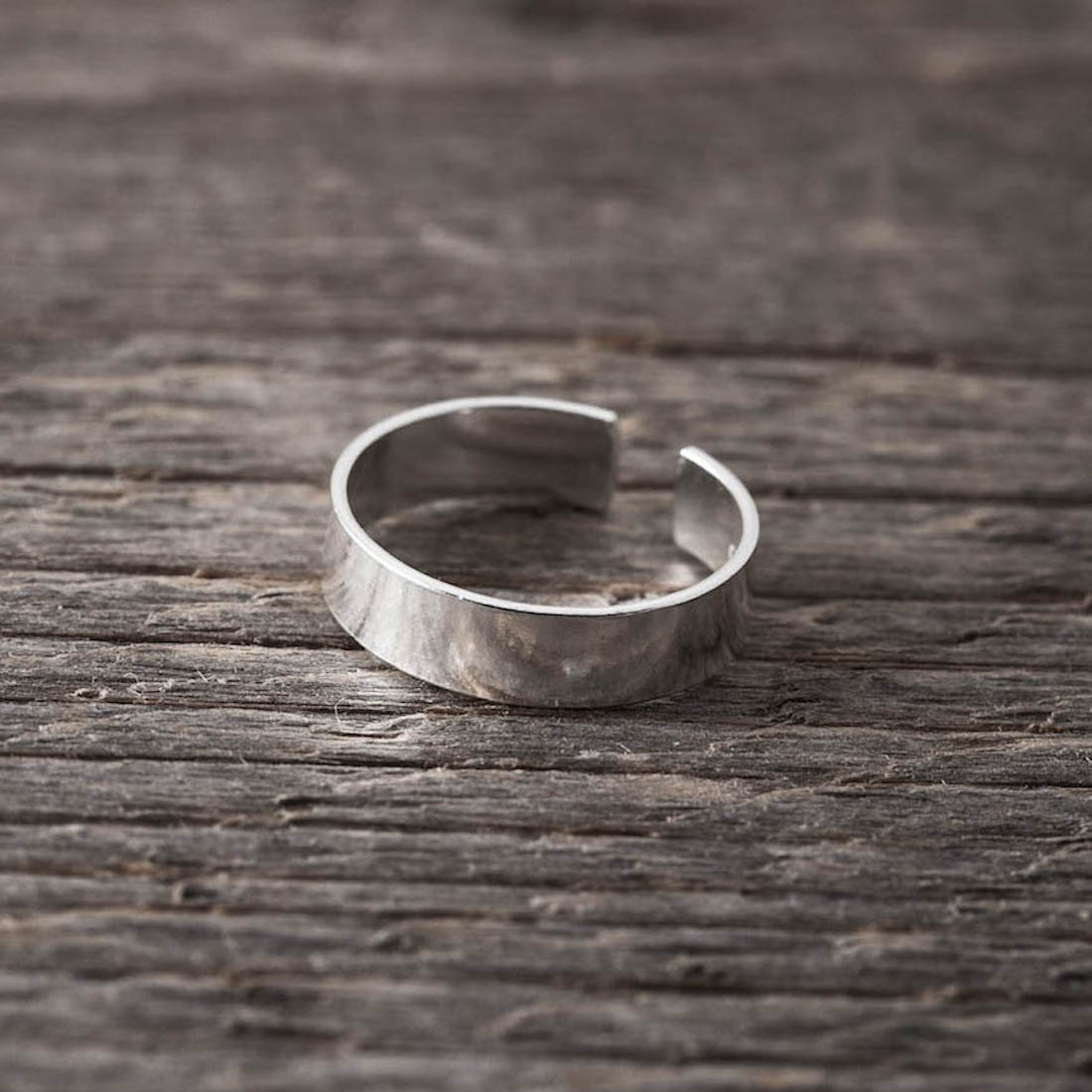 Silver ring- fingertipp flat