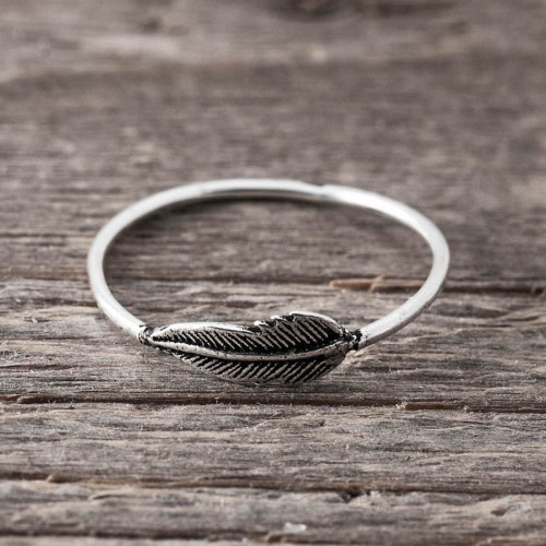 SIlverring fjäder