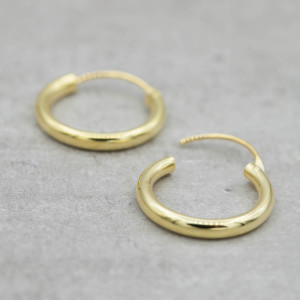 Guldörhängen chunky hoops 20mm