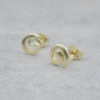 Gold plated earrings Lucky spiral