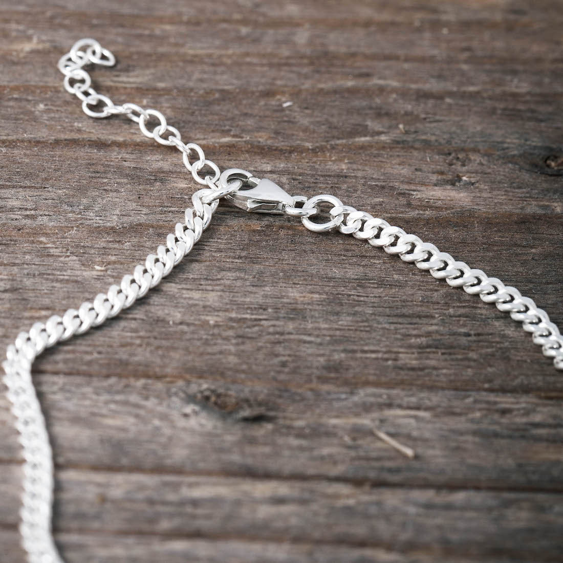 Silver anklet classic chain