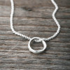 Silver necklace karma