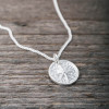 Silver necklace lucky coin star
