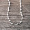 Silver chain thin with silver balls