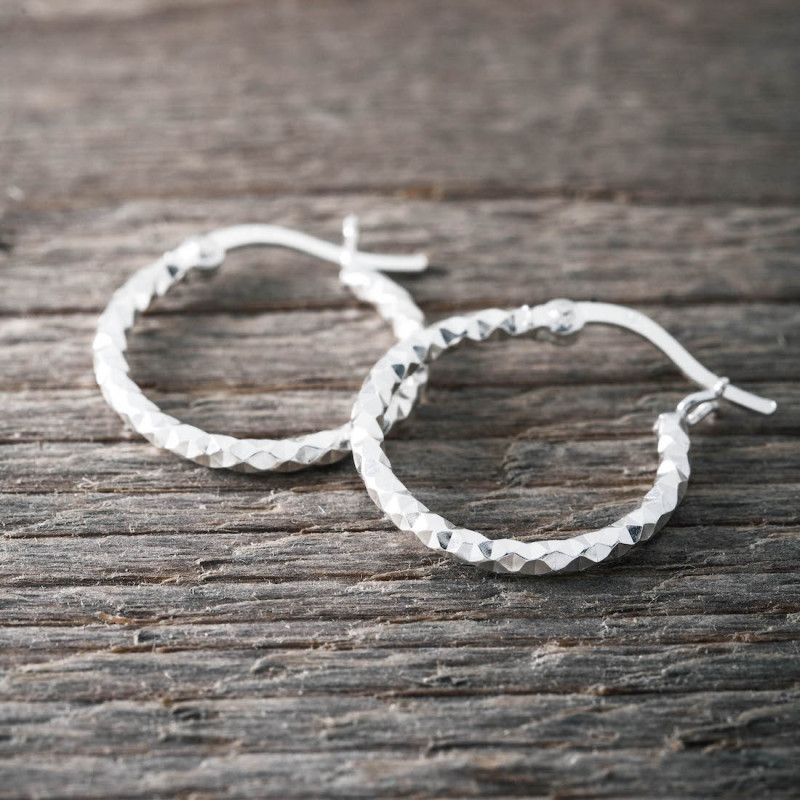 Silverhoops facetterade