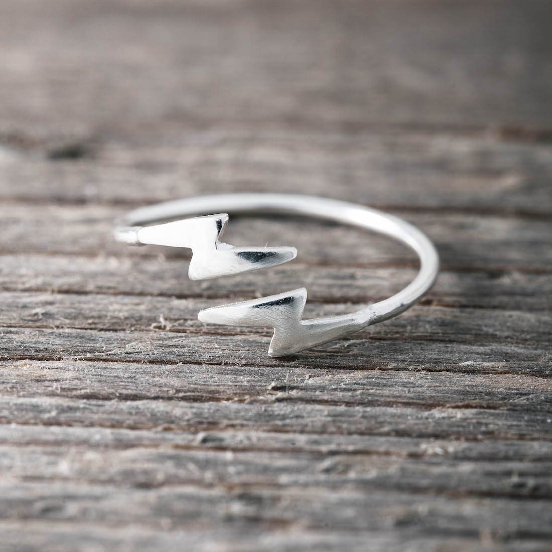Silverring blixt/blixt