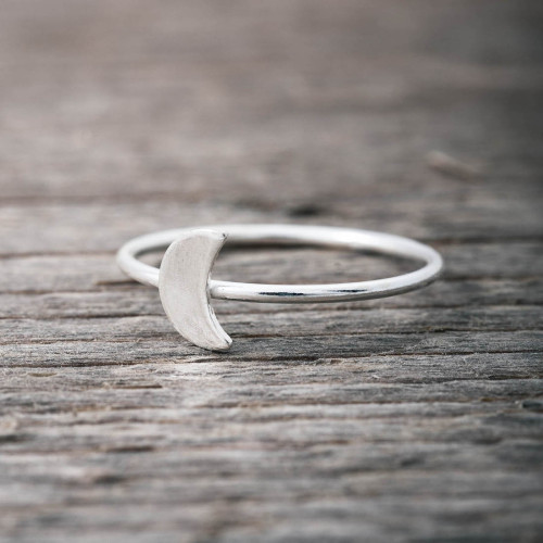Silverring supertunn måne