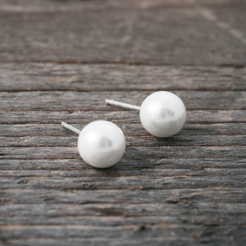 Pärlörhängen 6mm