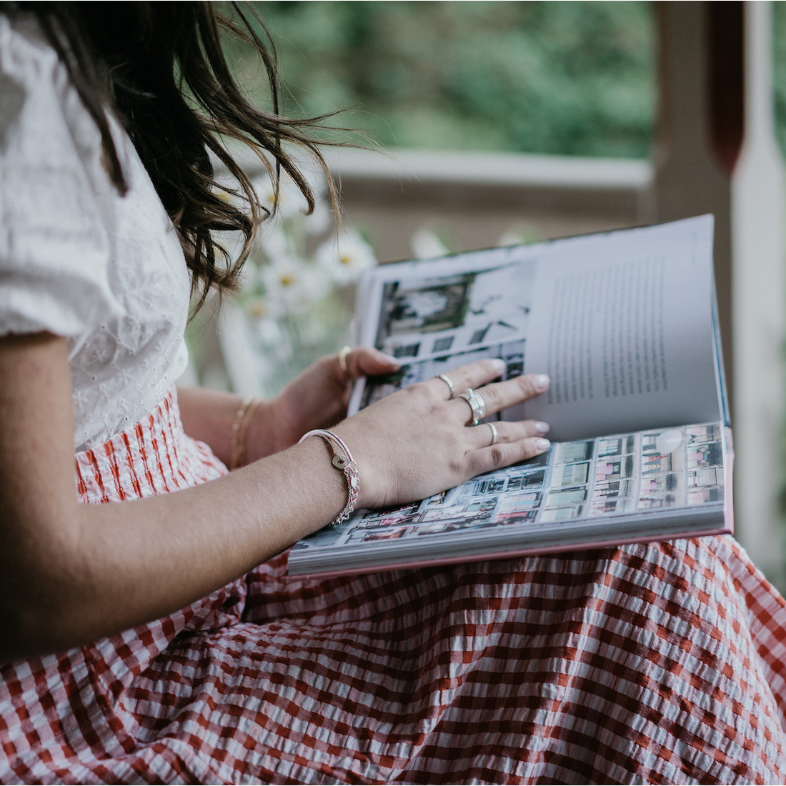 Silverarmband kompass