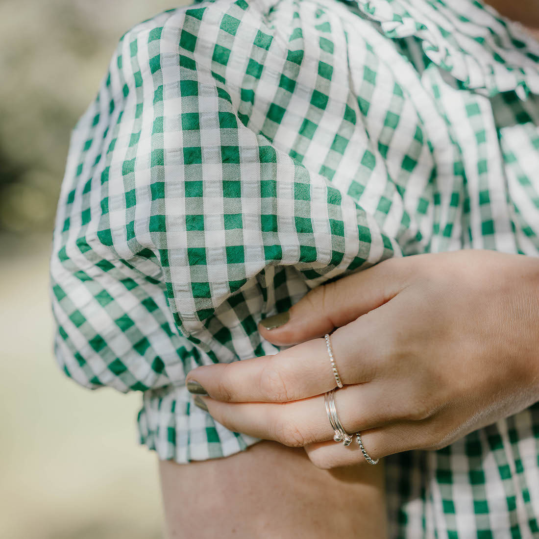 Silverring tre kulor