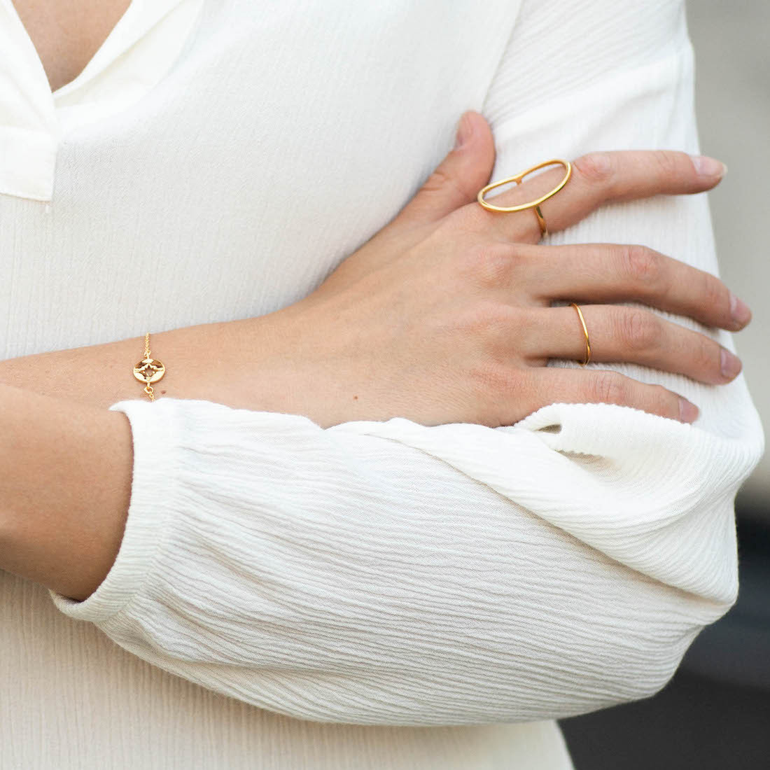 Gold plated ring thinn