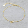 Gold bracelet swallow