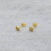 Gold earrings peace mini