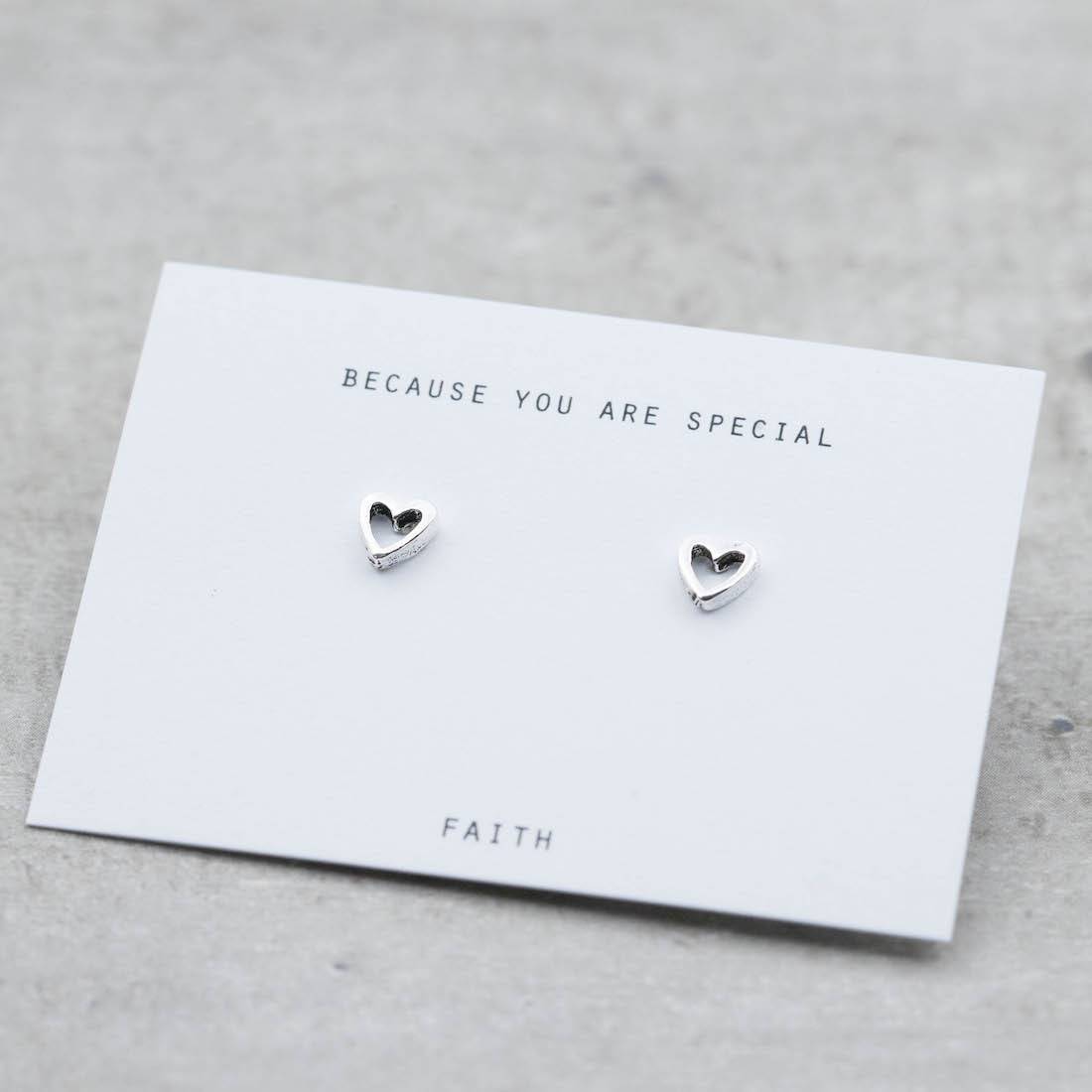 Silverörhängen mini hjärta