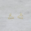 Gold earrings hanger