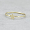 Gold ring thin with small star