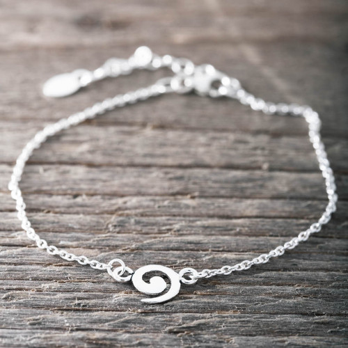 Silverarmband lyckospiral