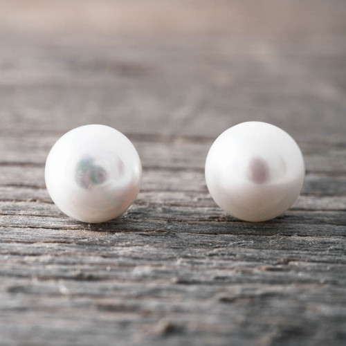 Pearl earrings 10mm