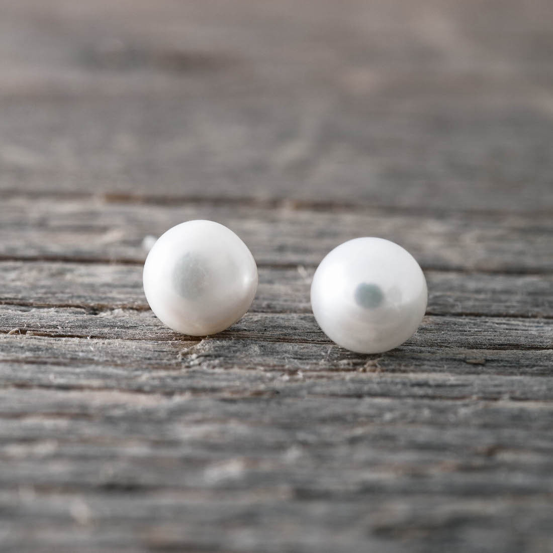 Silverörhängen sötvattenspärla 6mm