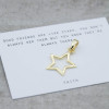 Gold  pendant with a star