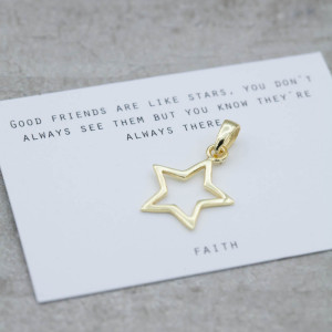 Gold  pendent with a star