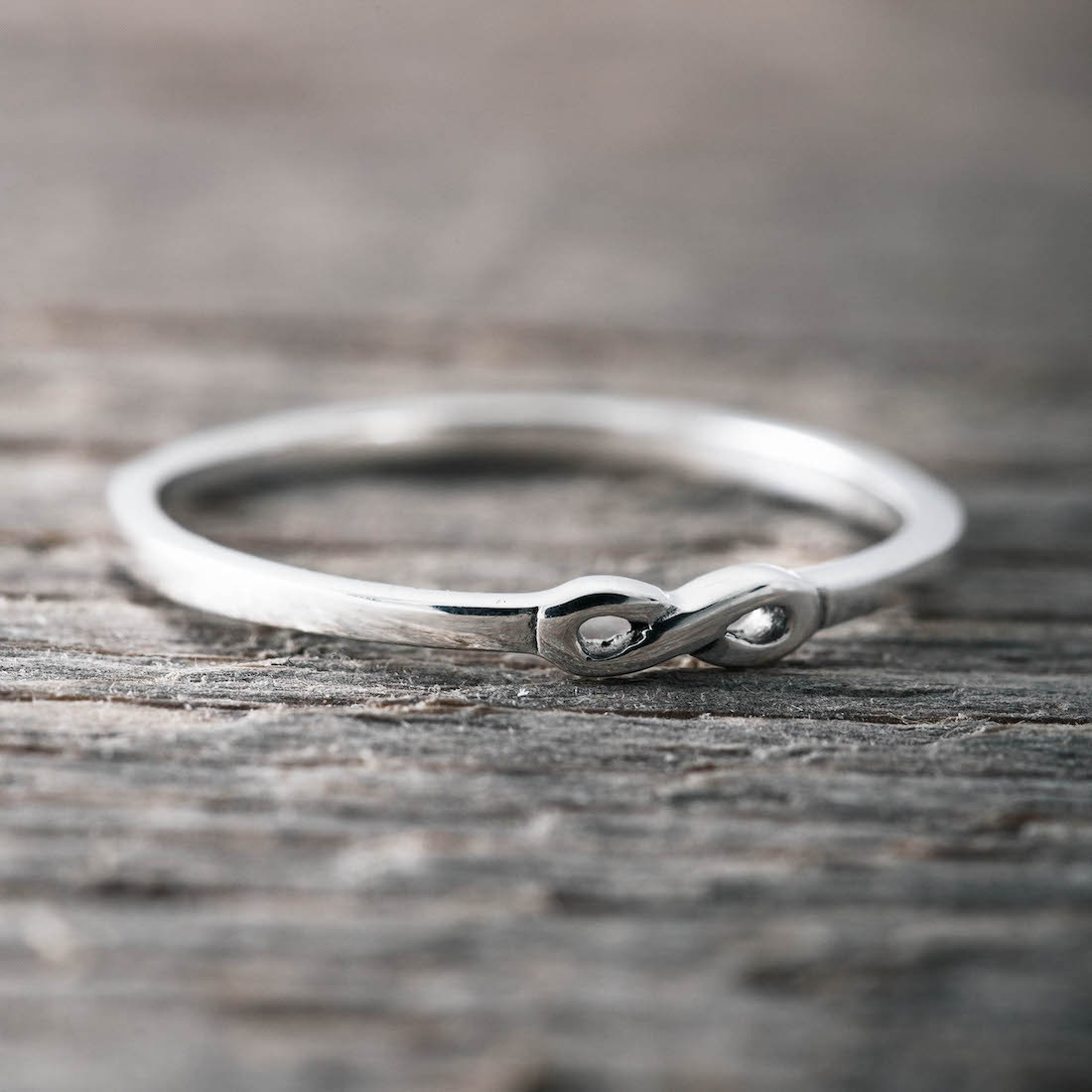 Silverring liten infinity