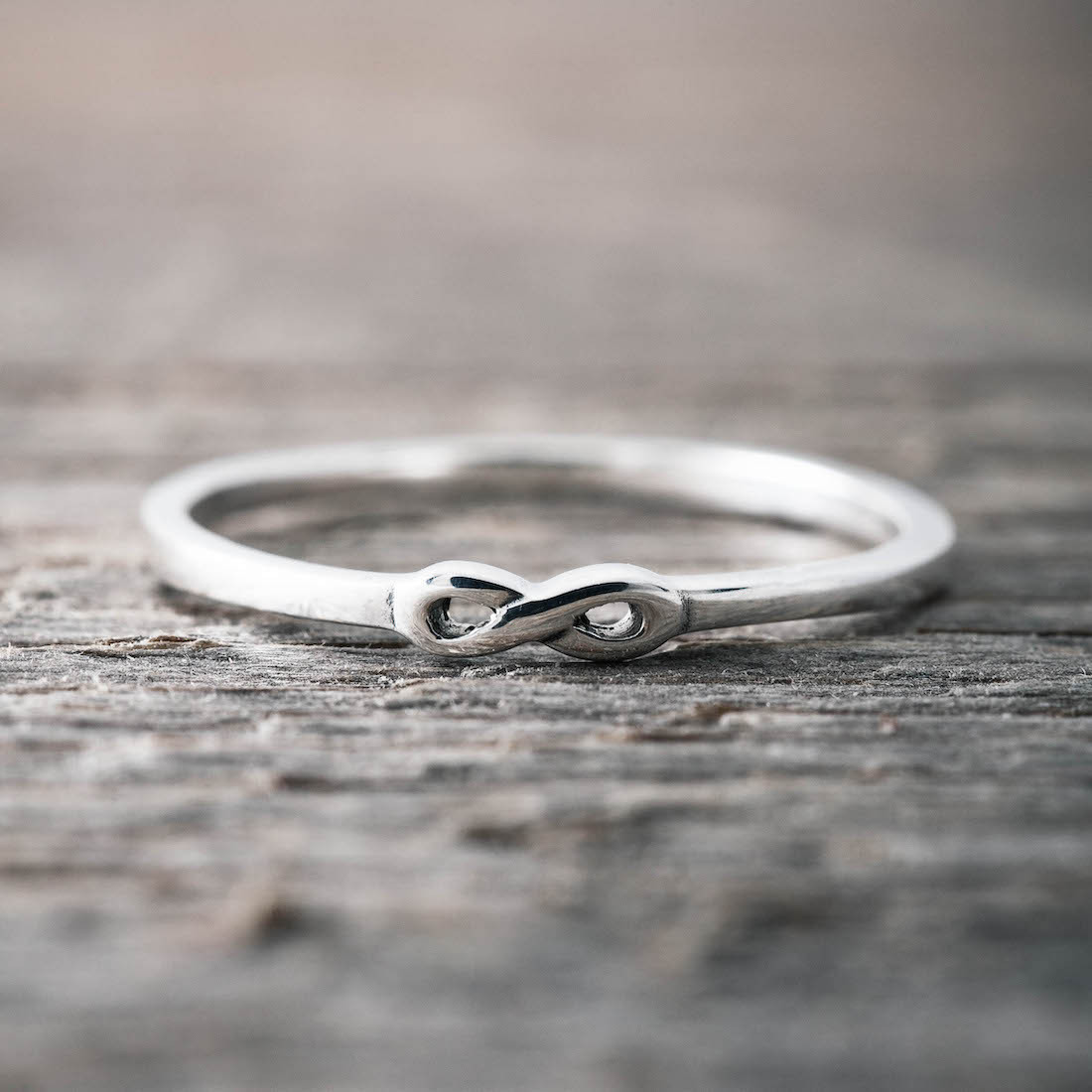 Silverring liten infinity