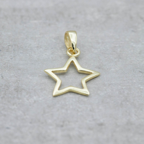 Gold pendent with a star