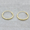 Gold earrings creole 12mm