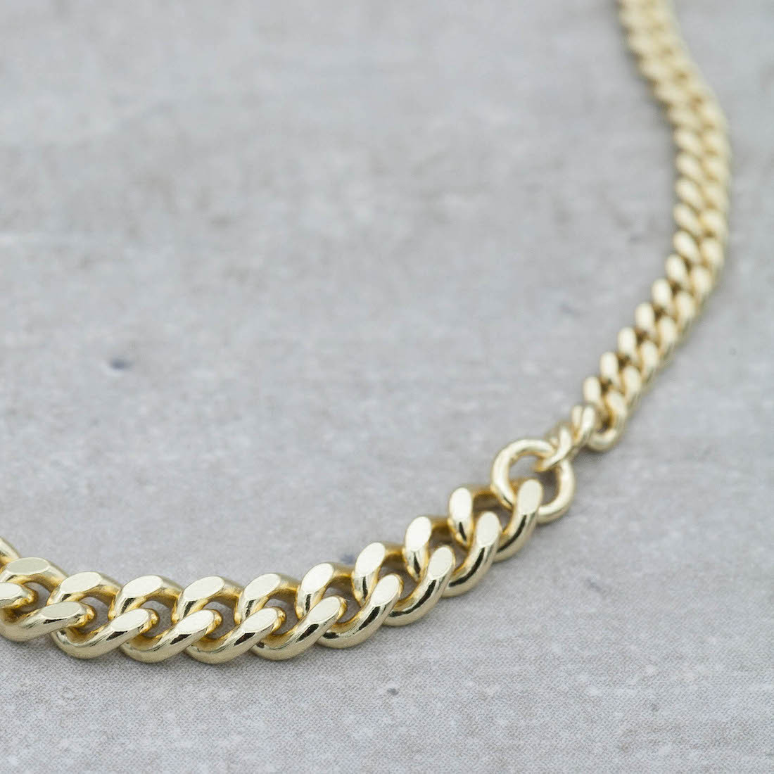 Gold necklace chunky chain