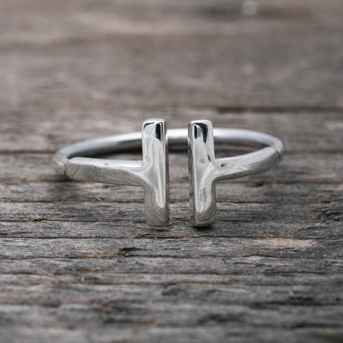 Silverring stavar