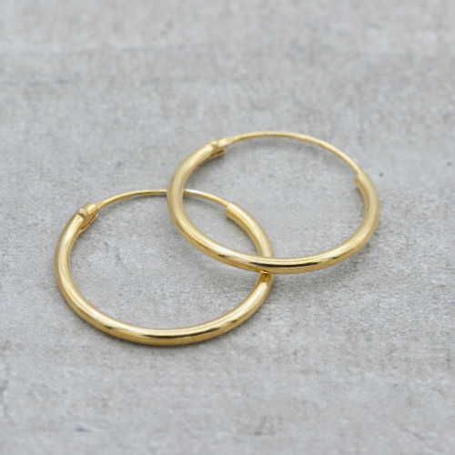 Gentle Circles Earrings, 18 karat gold-plated silver – David&Martin  Jewellery Sweden