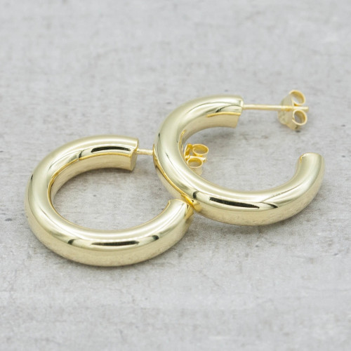Guldörhängen grova hoops
