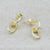 Gold earrings chain