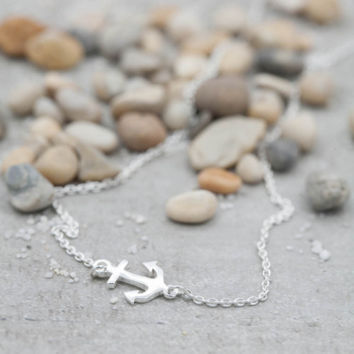 Silverhalsband ankare