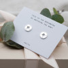 Silver earrings small compass