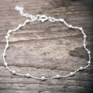 Ankle chain silver