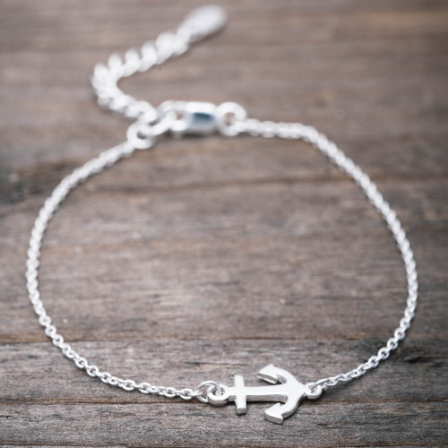 Silverarmband ankare