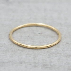 Gold plated ring thinn
