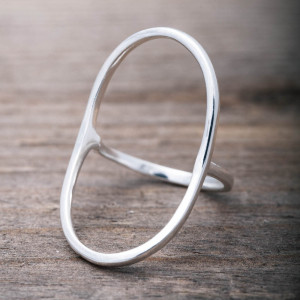 Silver ring Oval