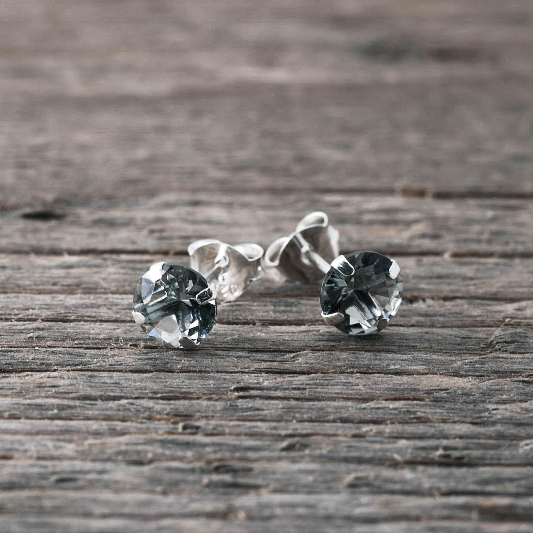 Grey stone earrings – The House of Aqua