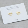Gold earrings diamond