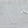 Silver necklace thin