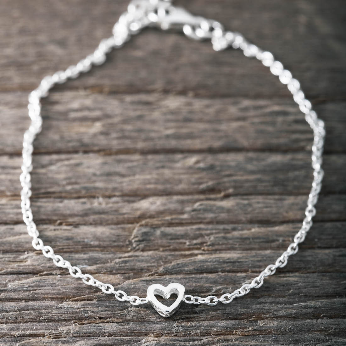 Silverarmband mini hjärta