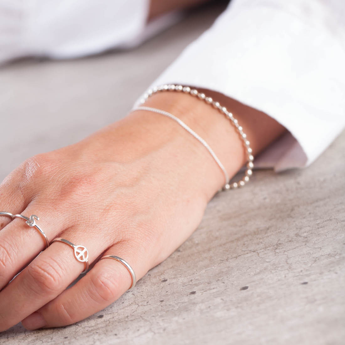 Silver ring  X